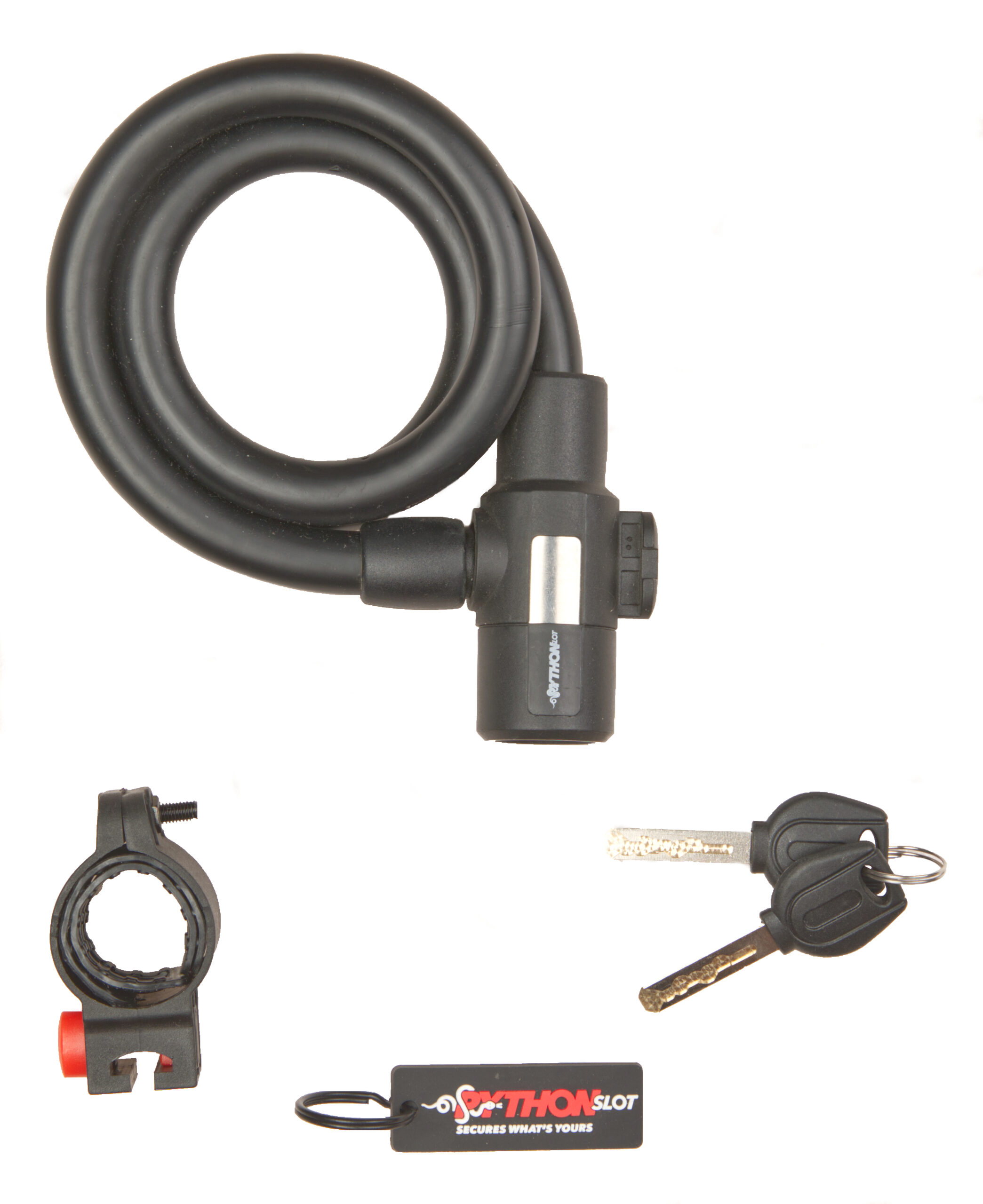 Python Cable Lock 90/15 With Holder Python Cable Lock 90/15 With Holder