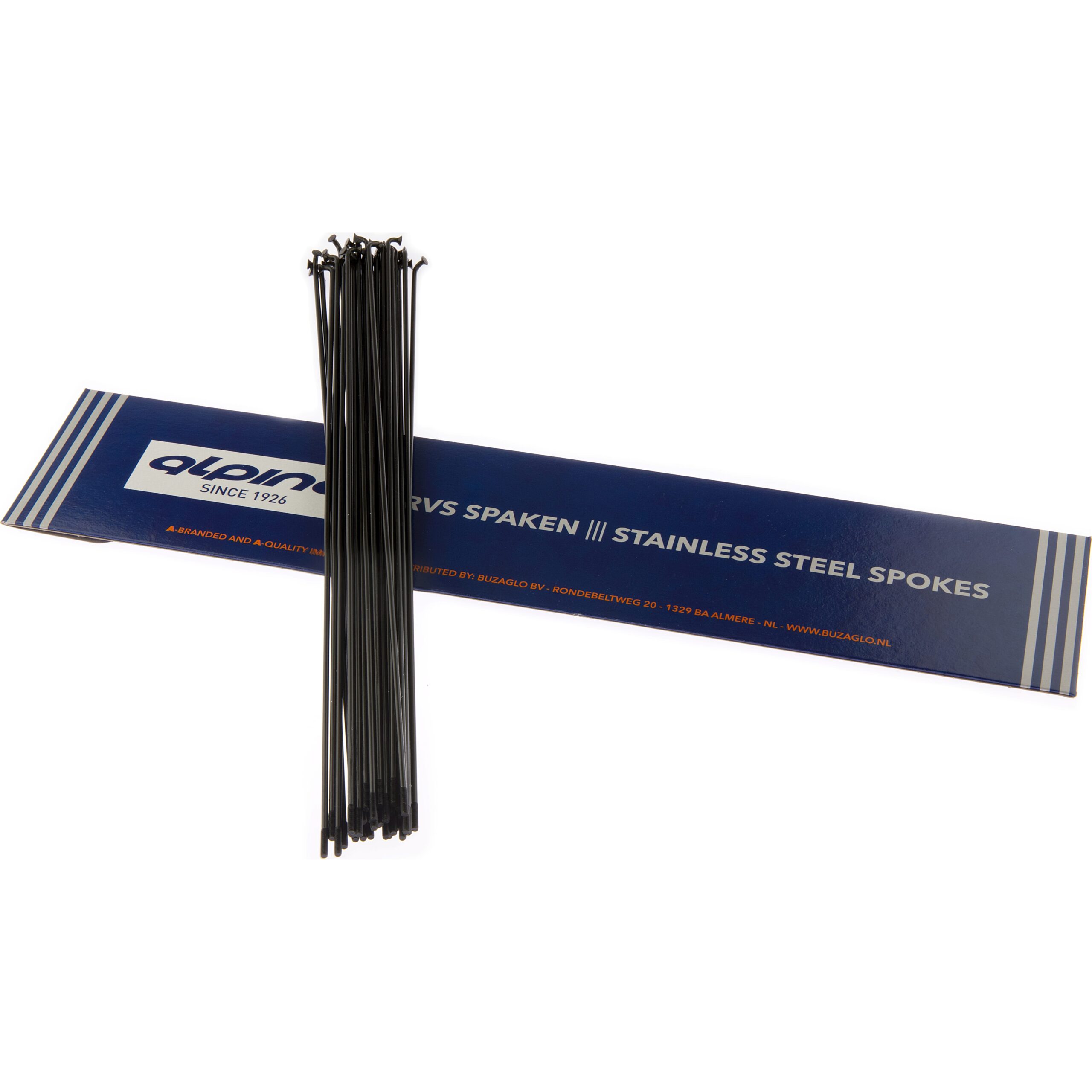 Alp Spoke LDR 14-250mm Stainless Steel Black (36 Pieces)