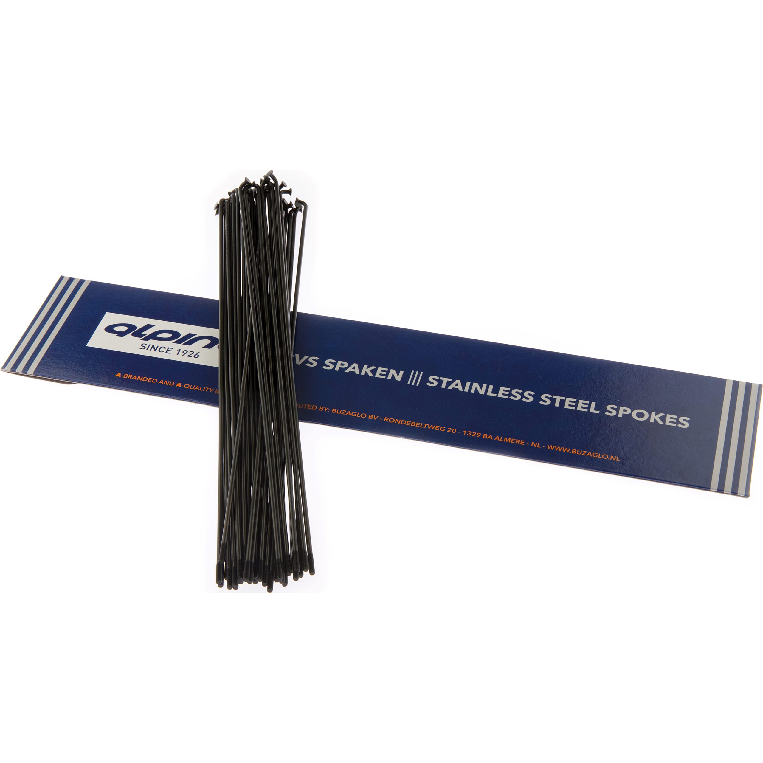 Alp Spoke LDR 13-262mm Stainless Steel Black (36 Pieces)