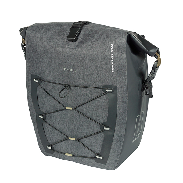 Basil Navigator Storm L Single Bag MIK Hooks 25-31L Black