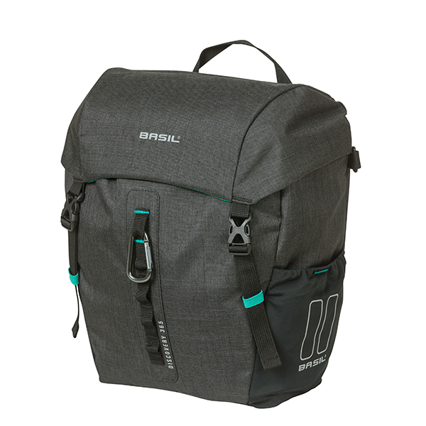 Basil Discovery 365D M Single Bag MIK Hooks 9L Black Melange