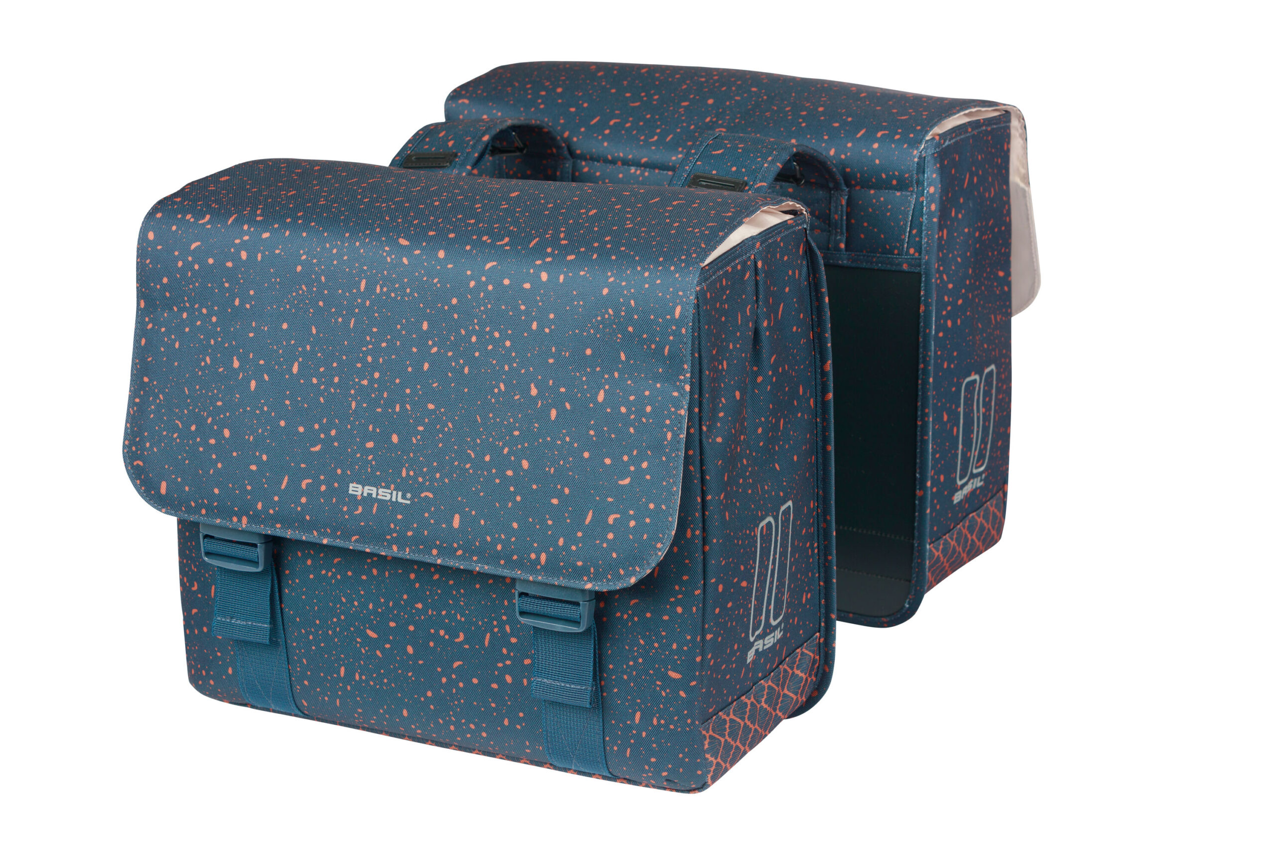 Basil Double Bike Bag Flair Navy 35L