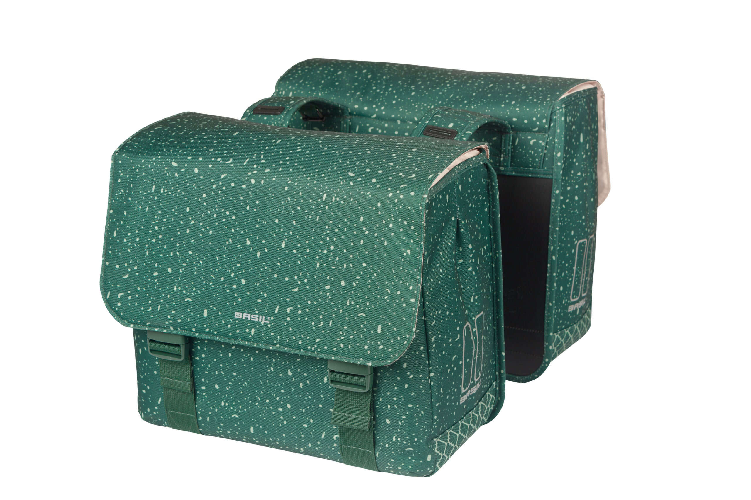 Basil Double Bike Bag Flair Green 35L