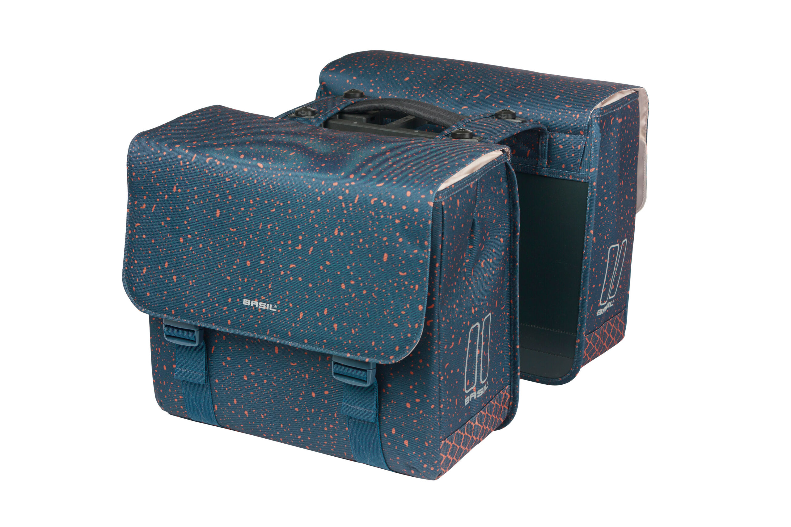 Basil Double Bike Bag Flair Navy MIK 35L