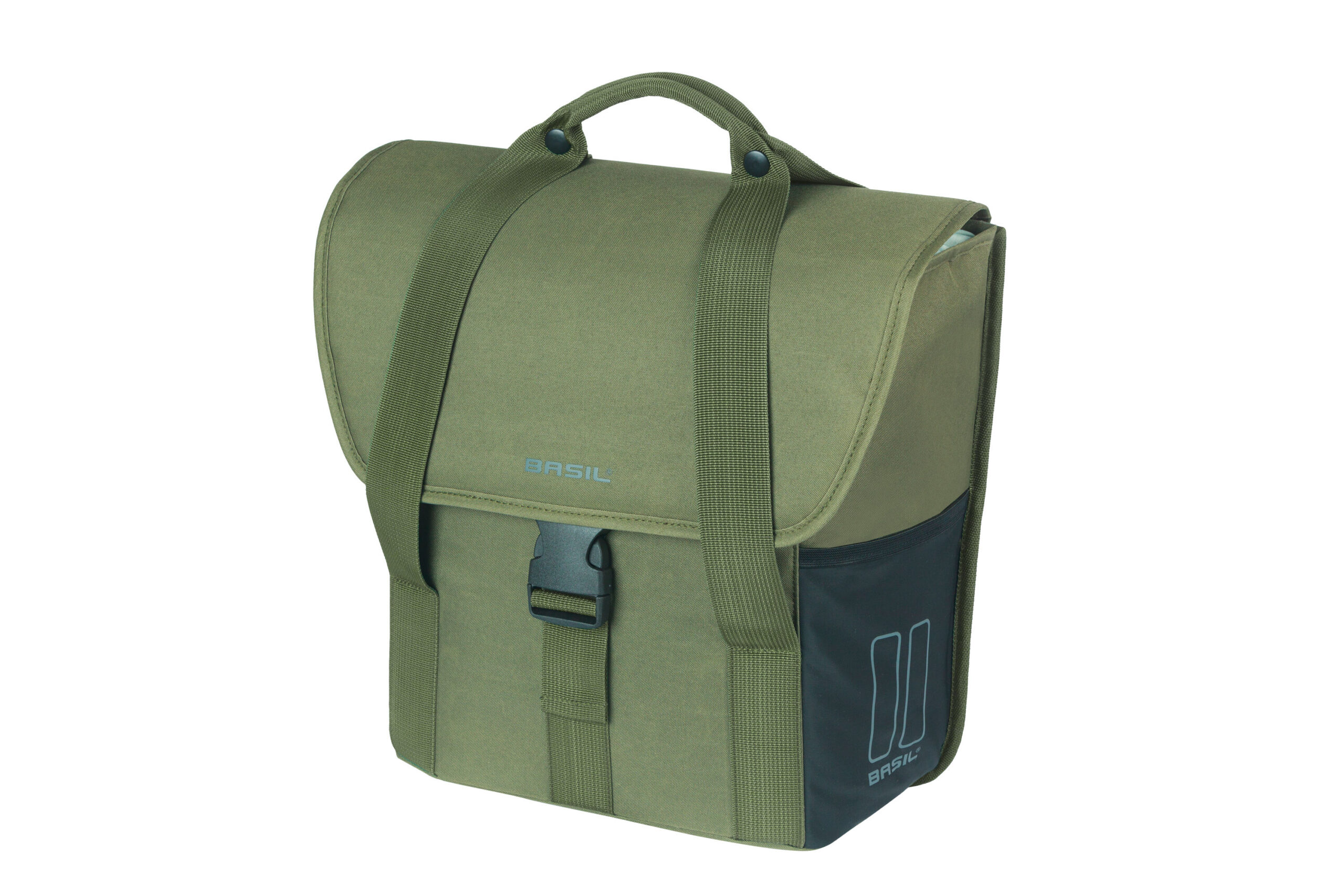 Basil Single Bike Bag Go Dark Green 16L