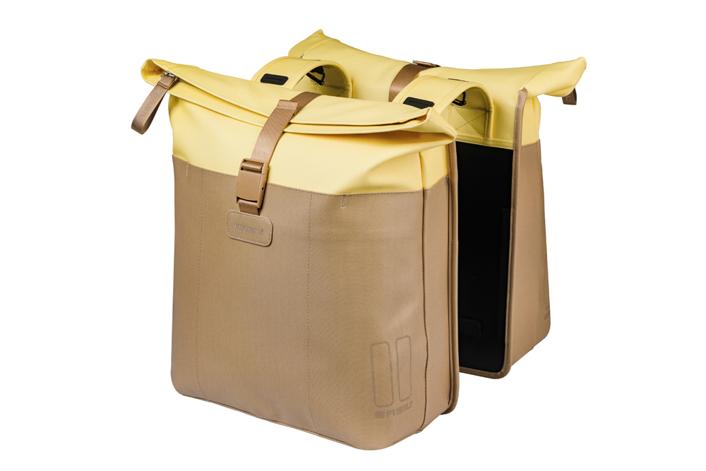 Basil Double Bike Bag Vive Sand Yellow 28-35L