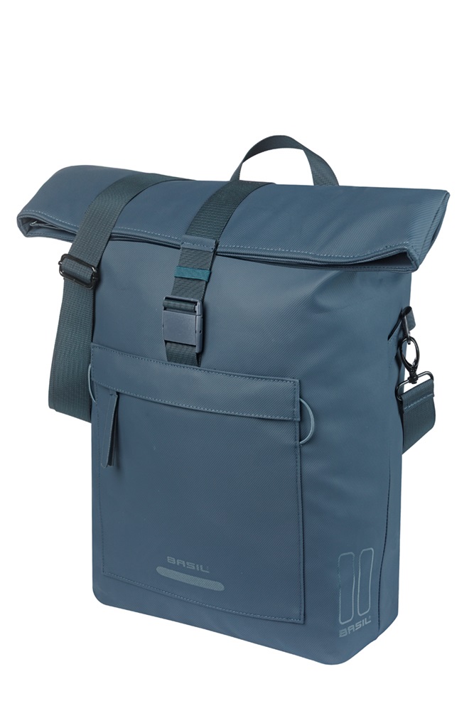 Basil Shoulder Bag Brooklyn MIK Hooks Marine Blue 17L