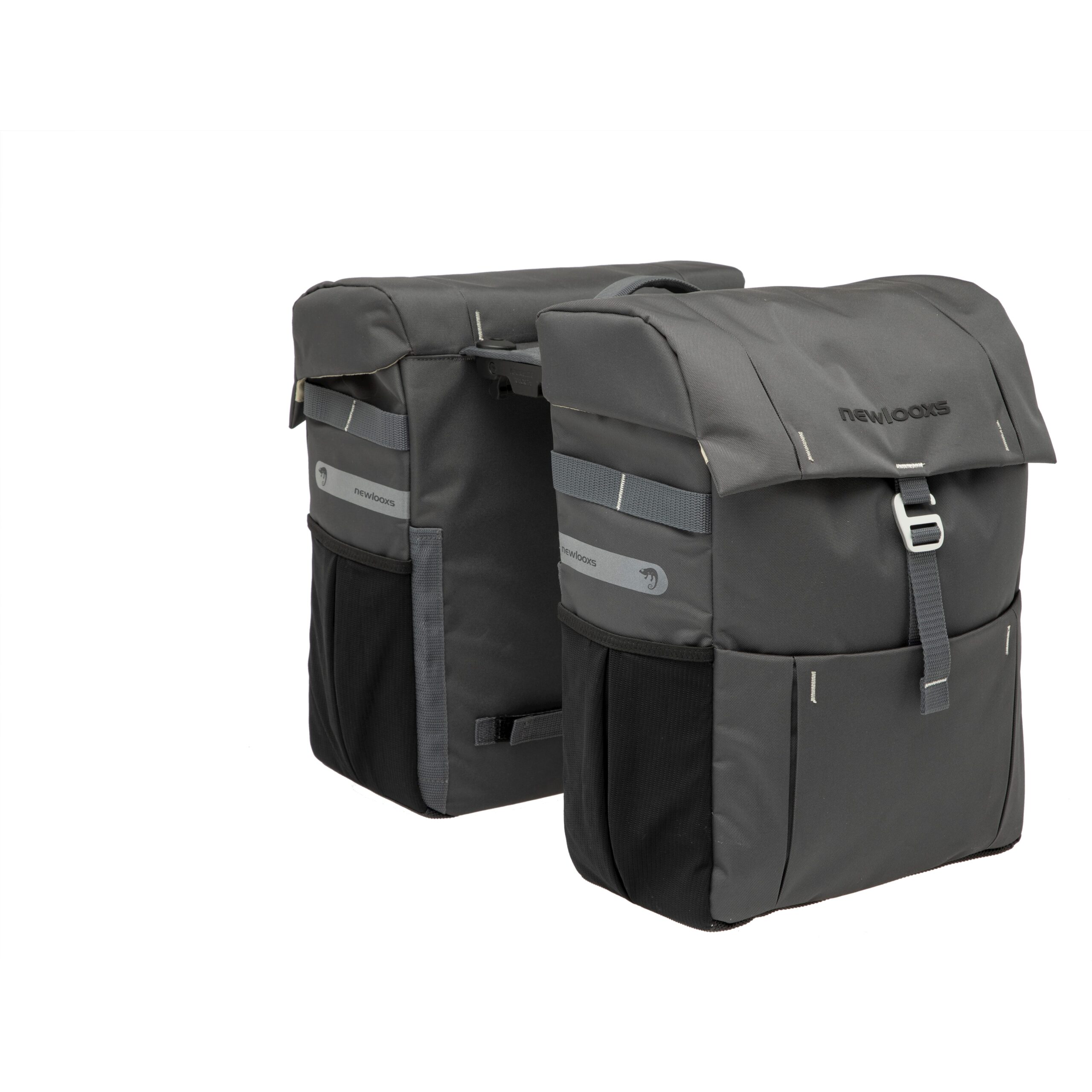 New Looxs Double Bike Bag Vigo Grey Racktime 37L New Looxs Double Bike Bag Vigo Grey Racktime 37L