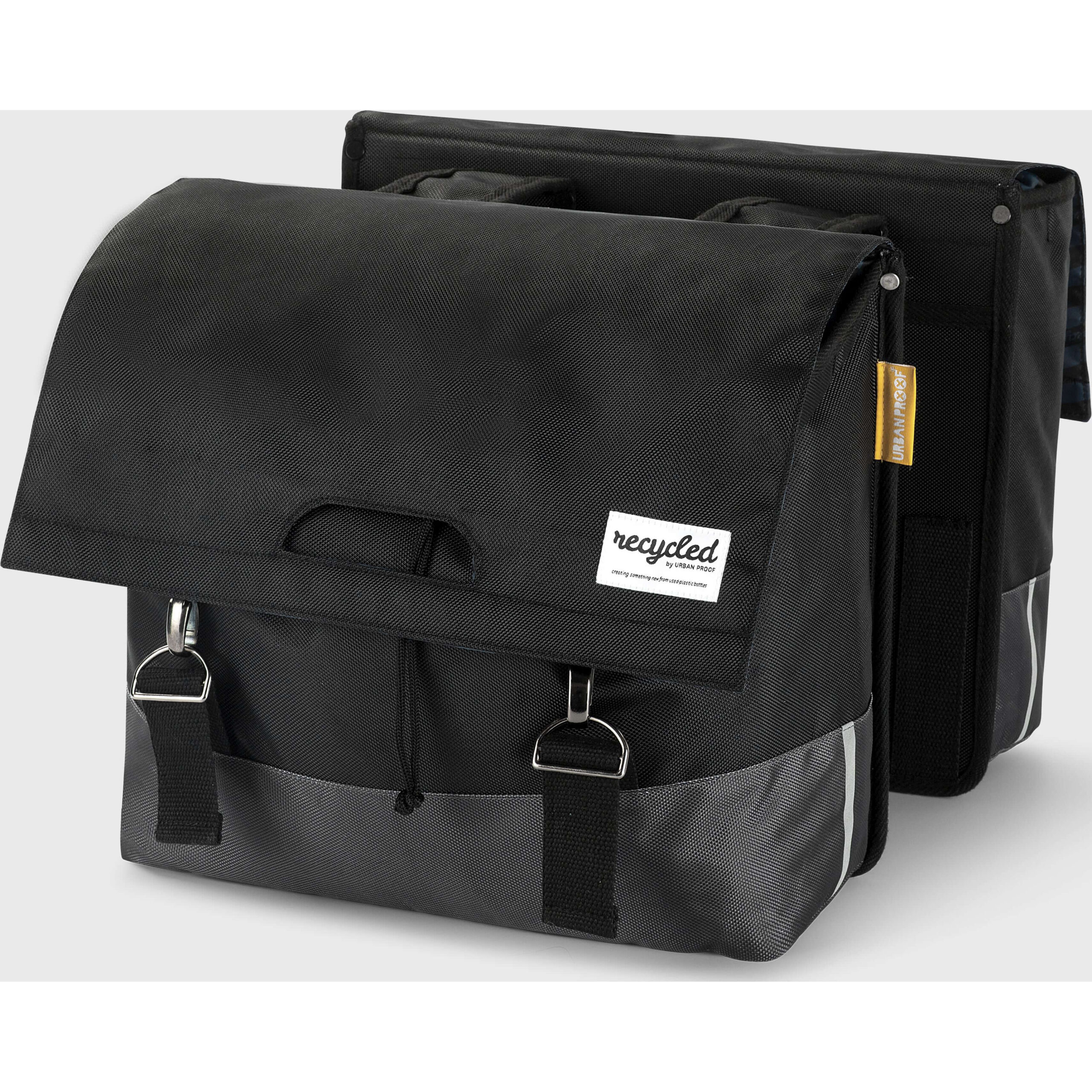 Urban Proof Double Bike Bag 40L Recycled Black Grey Urban Proof Double Bike Bag 40L Recycled Black Grey