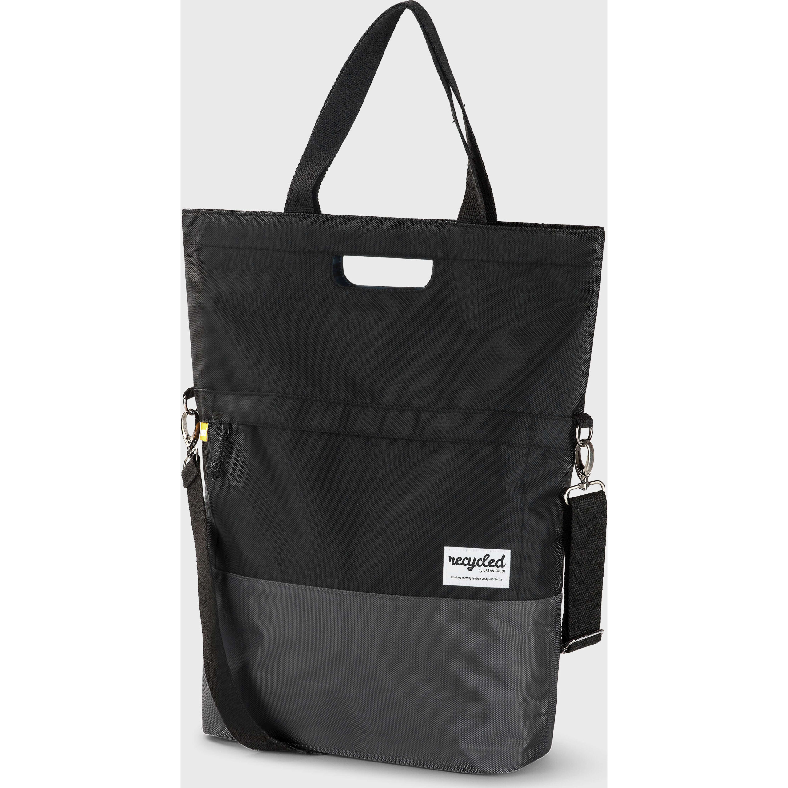 Urban Proof Shopper Bag 20L Recycled Black Grey Urban Proof Shopper Bag 20L Recycled Black Grey