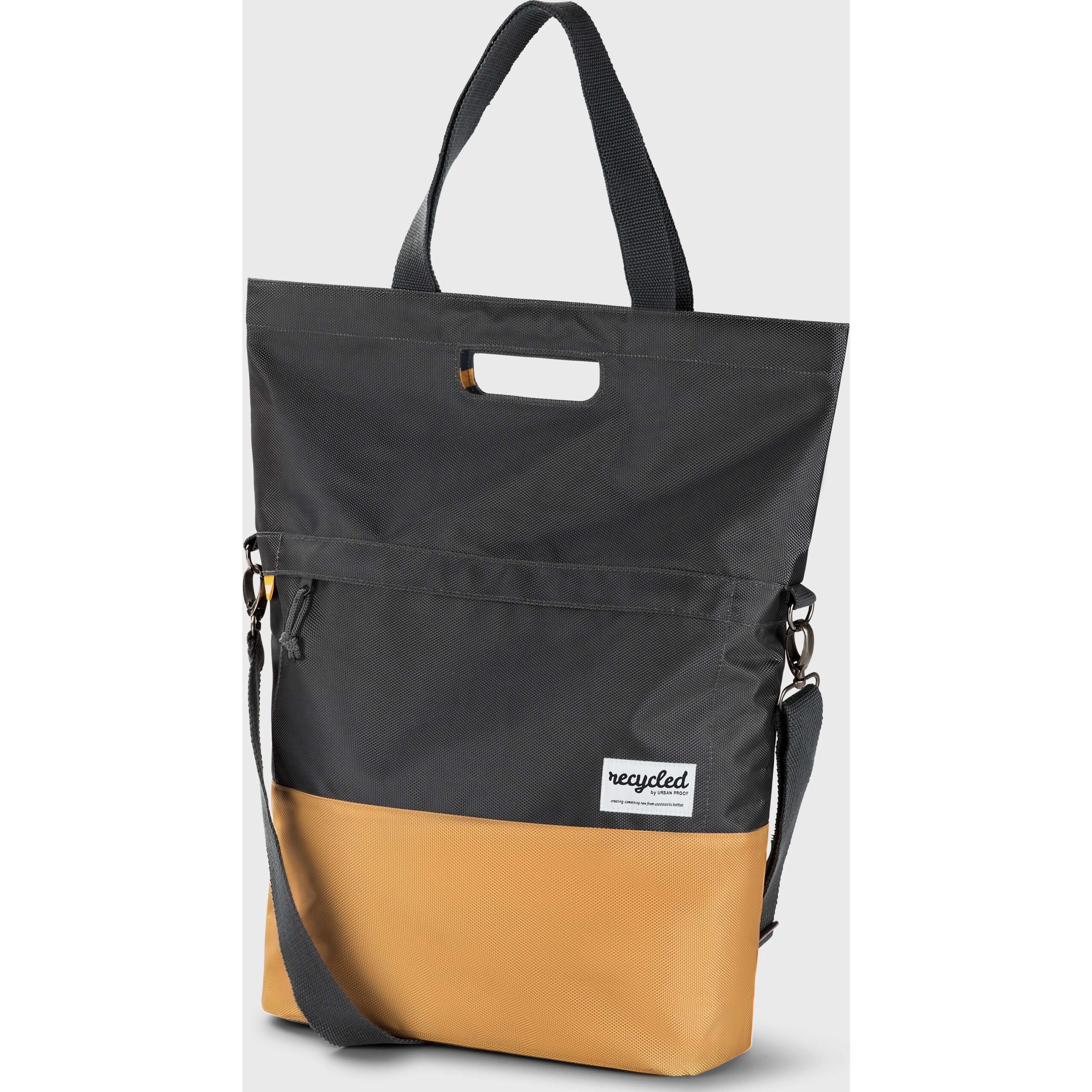 Urban Proof Shopper Bag 20L Recycled Gray Yellow Urban Proof Shopper Bag 20L Recycled Gray Yellow