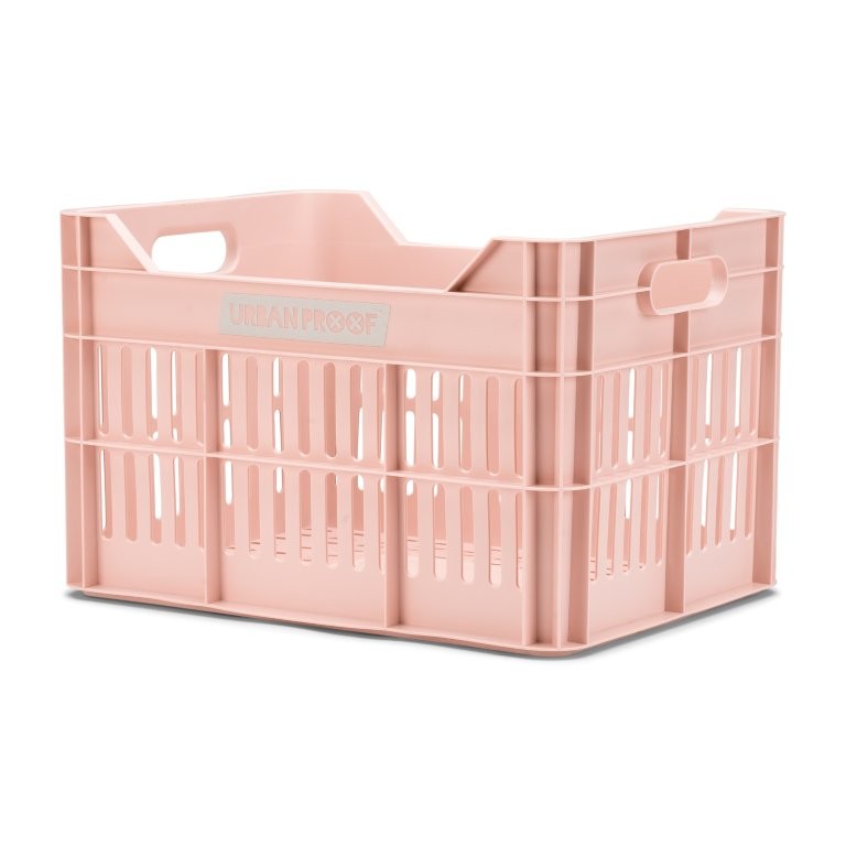 Urban Proof Bike Crate 30L Pastel Pink Recycled 40x30x25cm