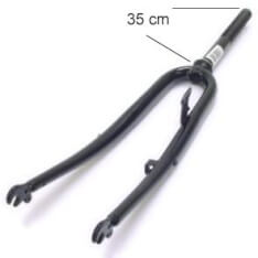 Front Fork 28x 1 1/2 Tour Unicrown Black