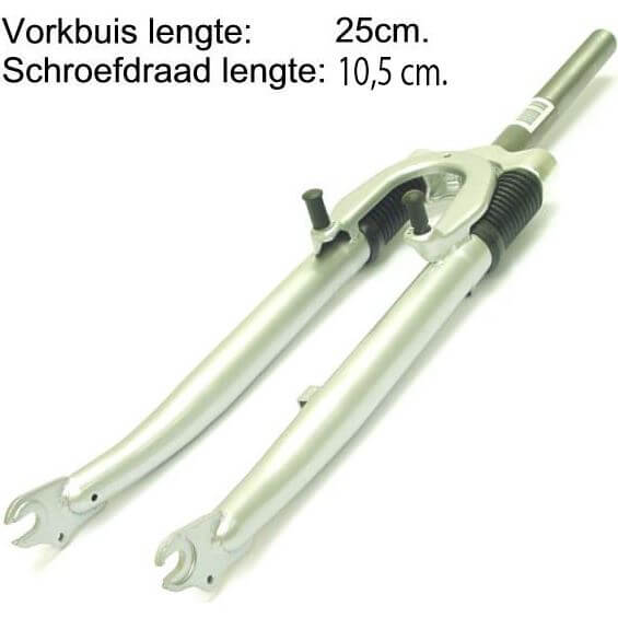 Suspension Front Fork 28 1 1/8 Thread Silver