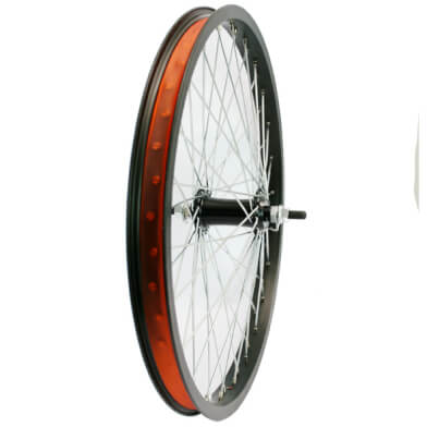HB Front Wheel 20 Freestyle 10mm Axle Black 48 Spokes