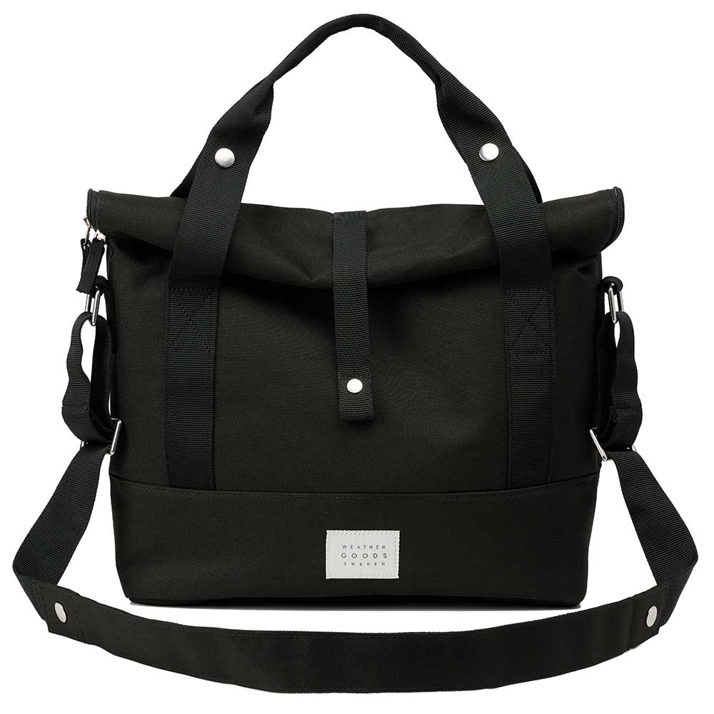 Weathergoods Sweden Shoulder Bag City Bike Satchel Black