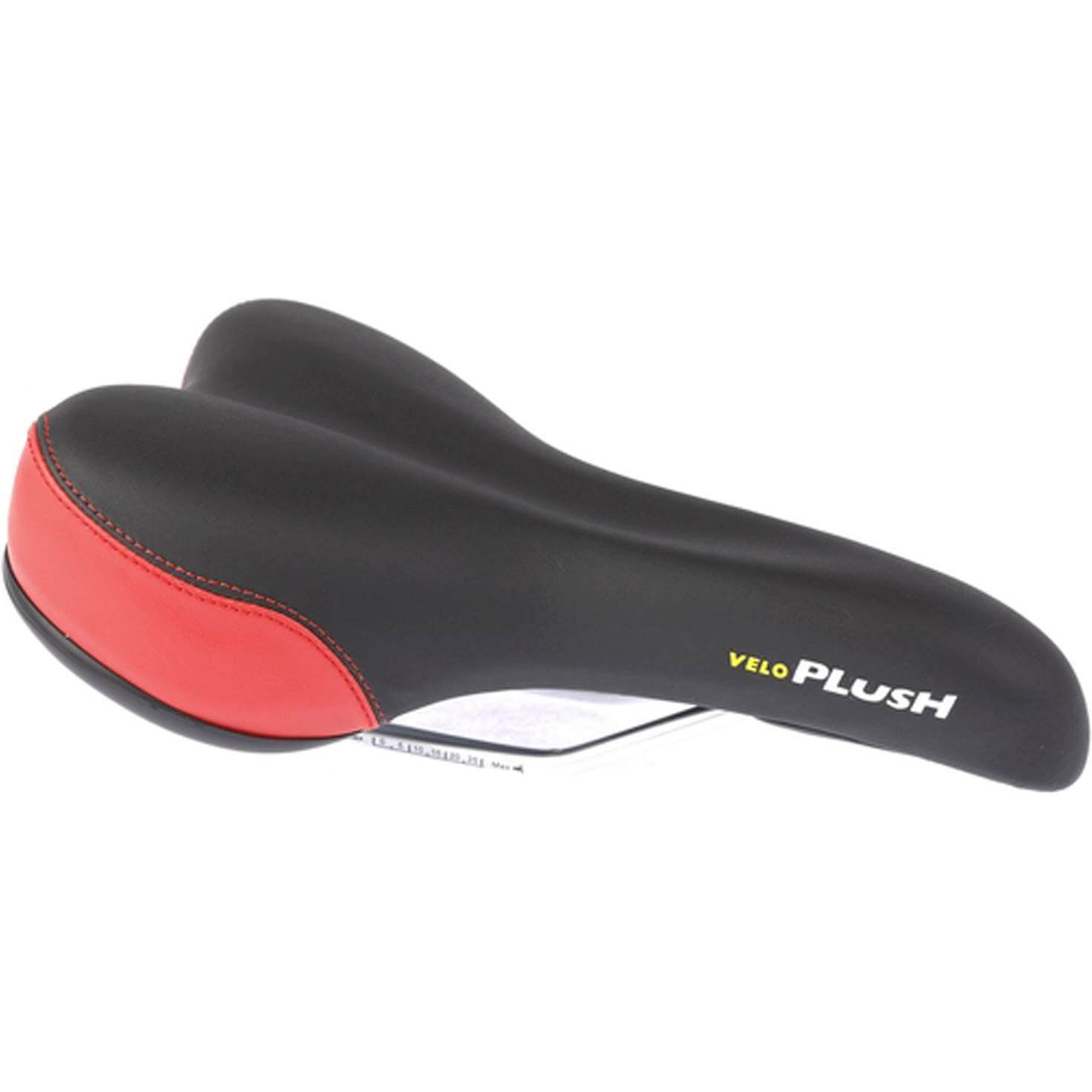 Plush Sport VL-3011 Bike Saddle Black/Red