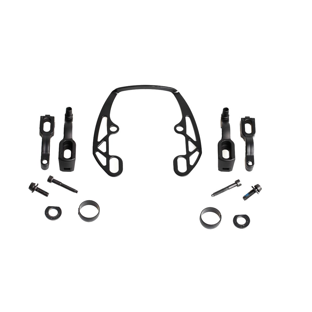 EVO2 adapter for a brake, incl. EVO2 mounting plate, black