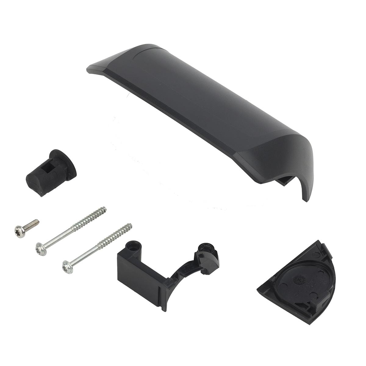 Battery holder set for rear rack battery, anthracite
