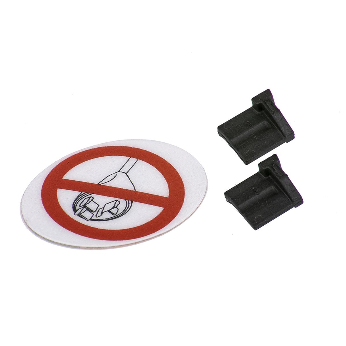 Set of blind plugs for charging connector