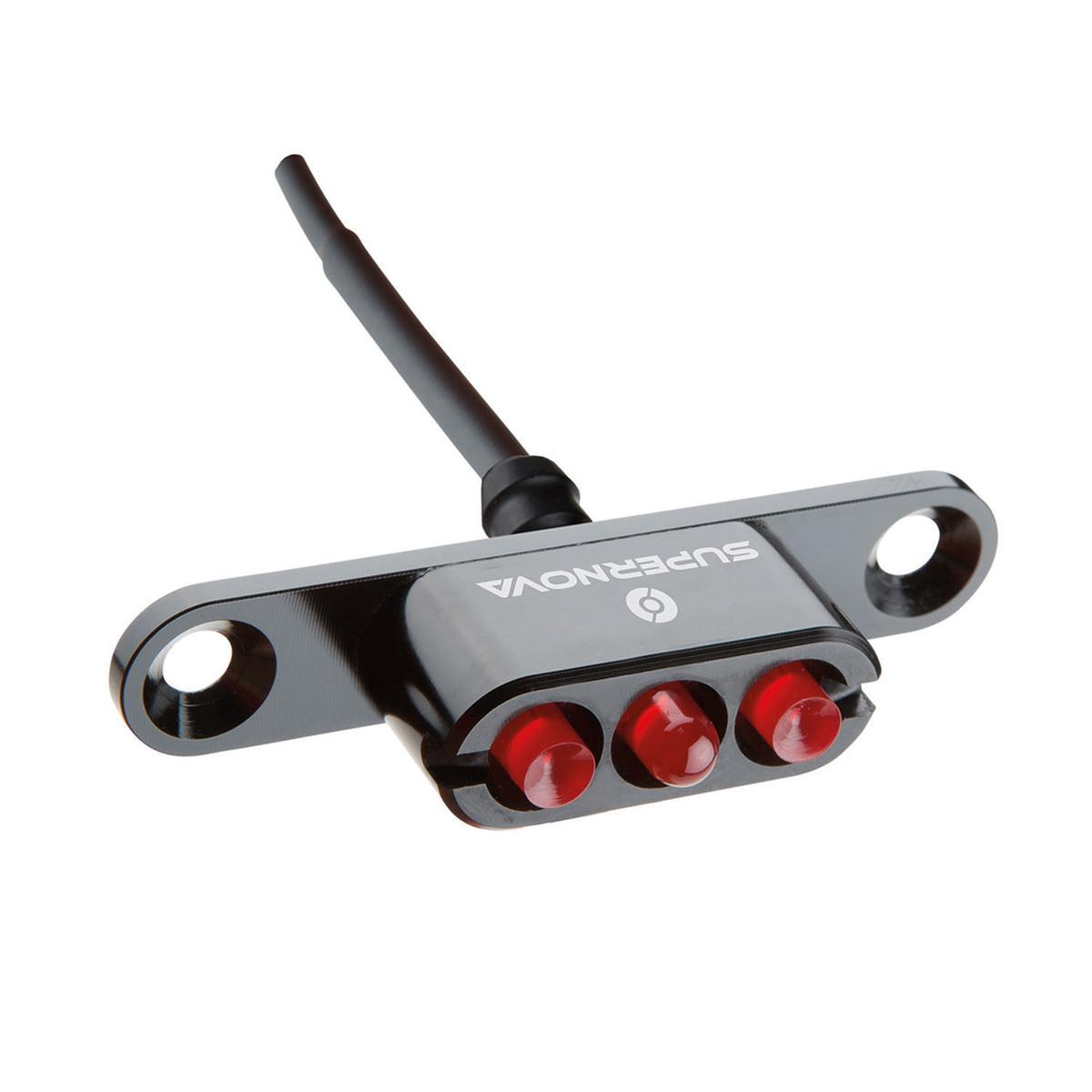 E3 Tail Light 2, rear light for rack mounting, 12V, black