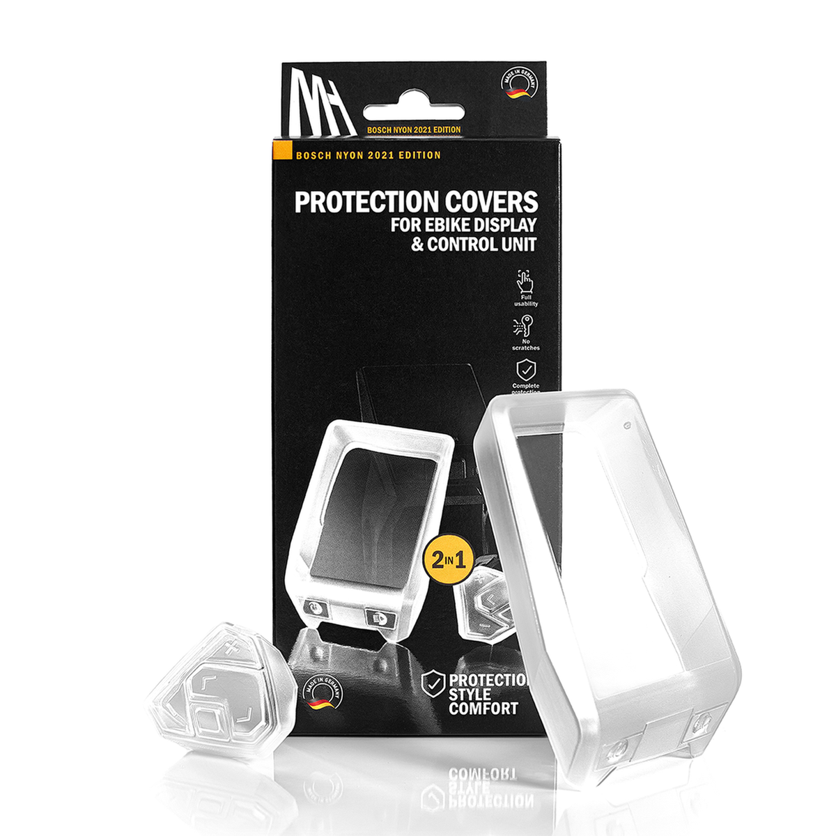NYON (BUI350) 2IN1 Edition display protection for e-bike display and control unit