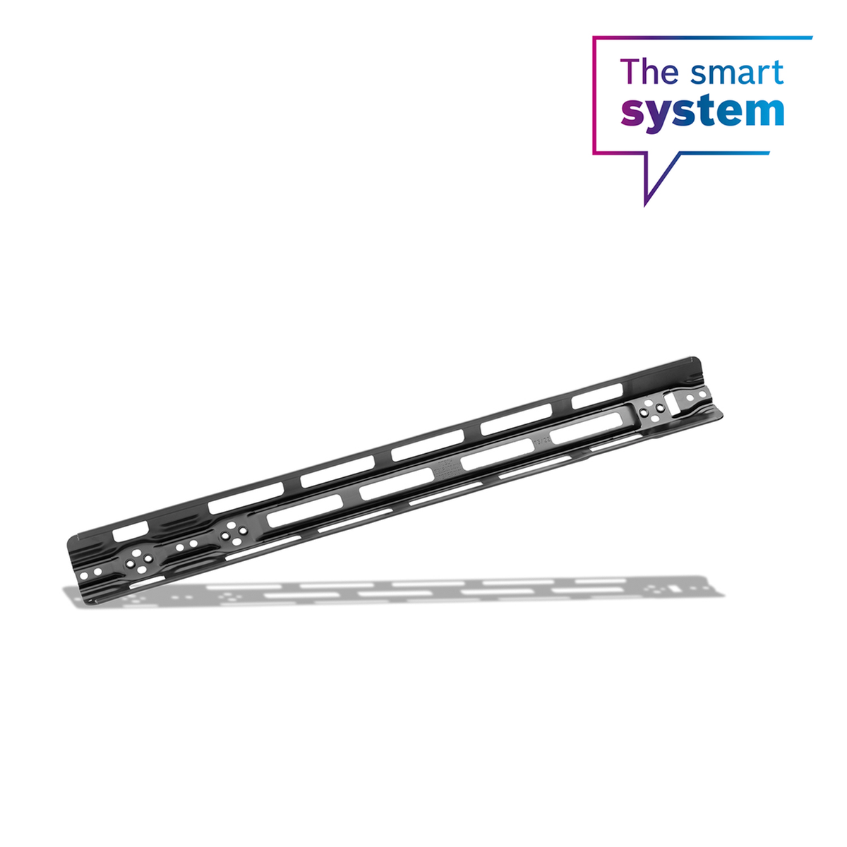 Mounting rail with edge protection, PowerTube 625 vertical, axial (BBP376Y)