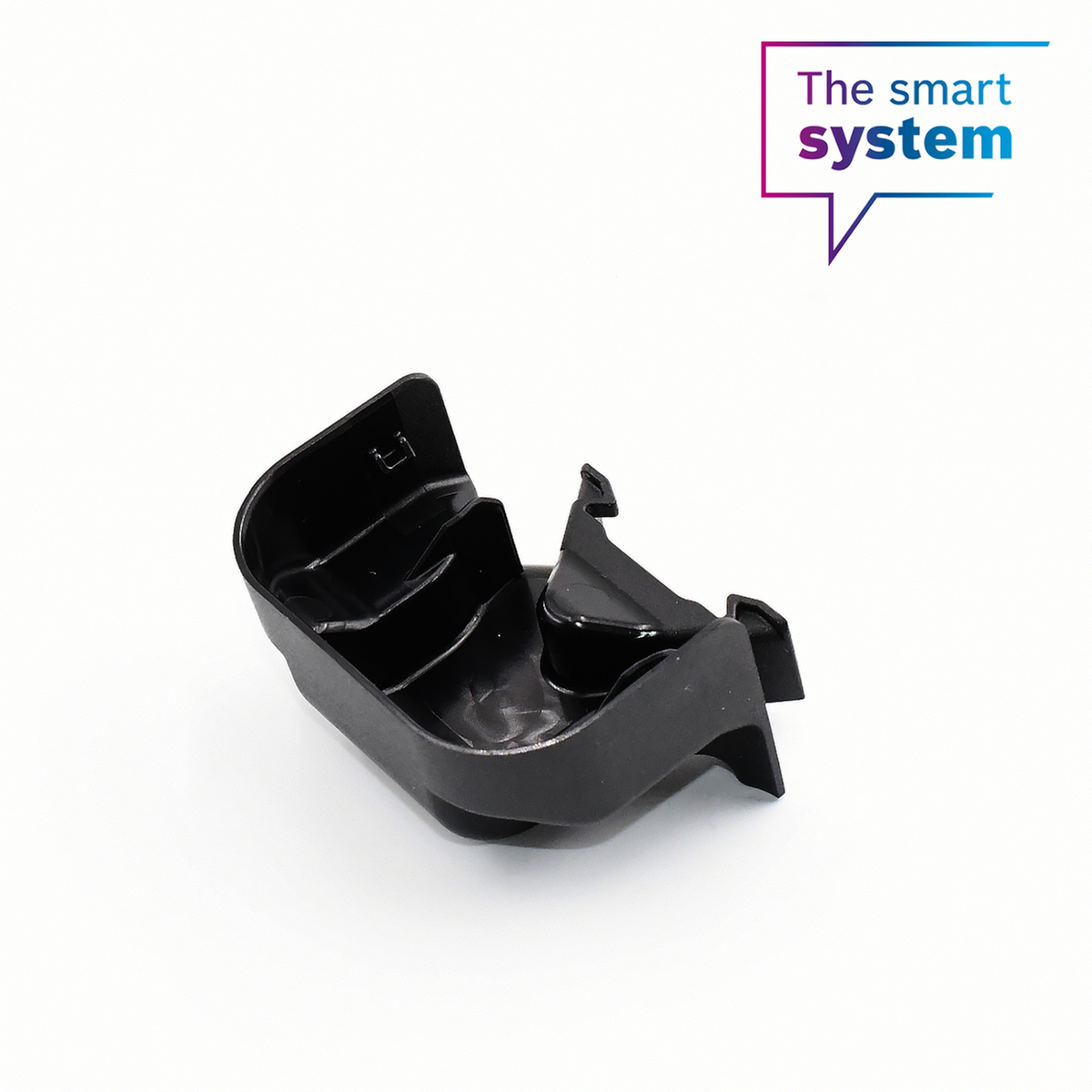 Cover cap for battery connector, mounting rail bottom