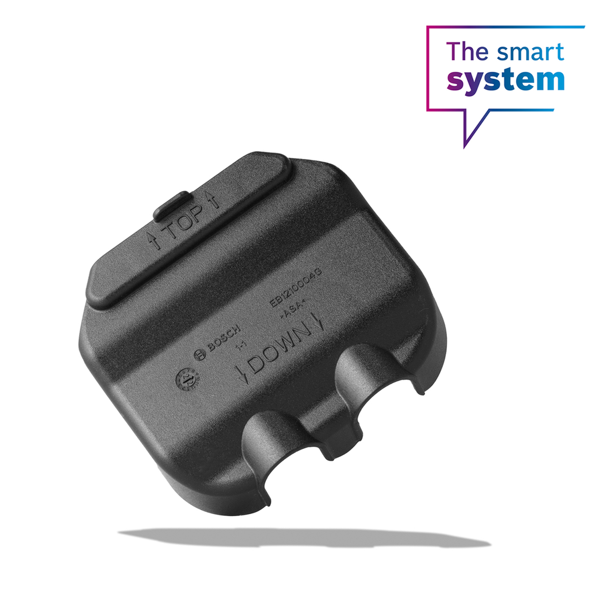 Cover cap for battery connector, upper mounting rail