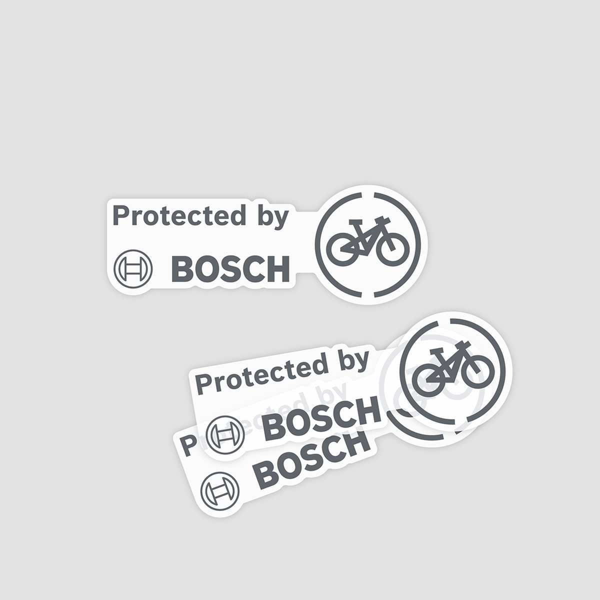 Bosch eBike sticker "protected by Bosch" (set of 10)