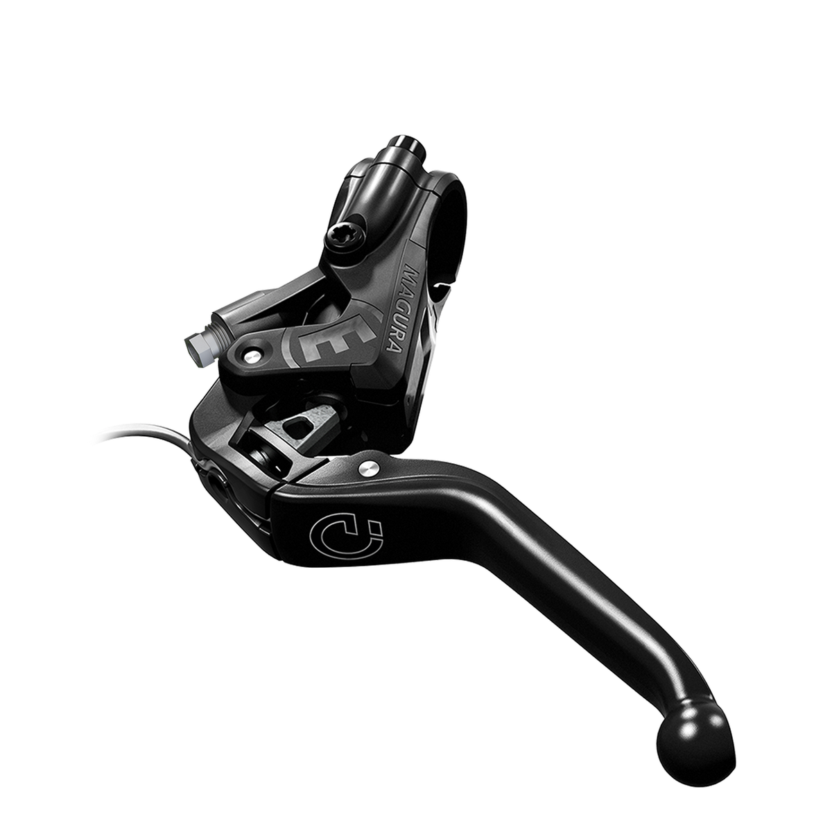 Brake lever MTe closer, 3-finger aluminum lever with ball end