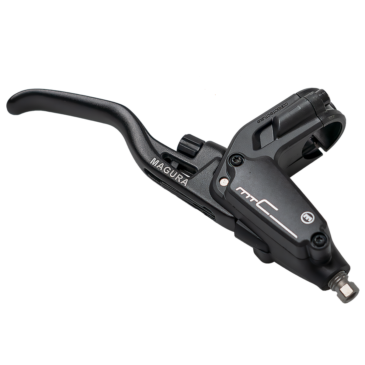 Brake lever MT C ABS right, 2-finger aluminum lever (WITH MAGNET)