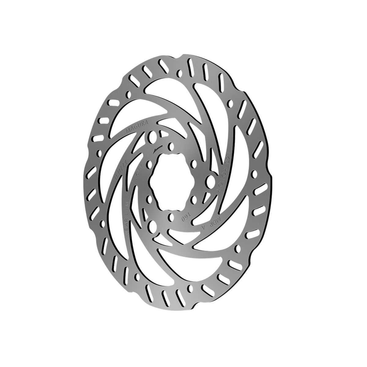 Brake rotor MDR-A, Ø 160 mm, 6 bolt