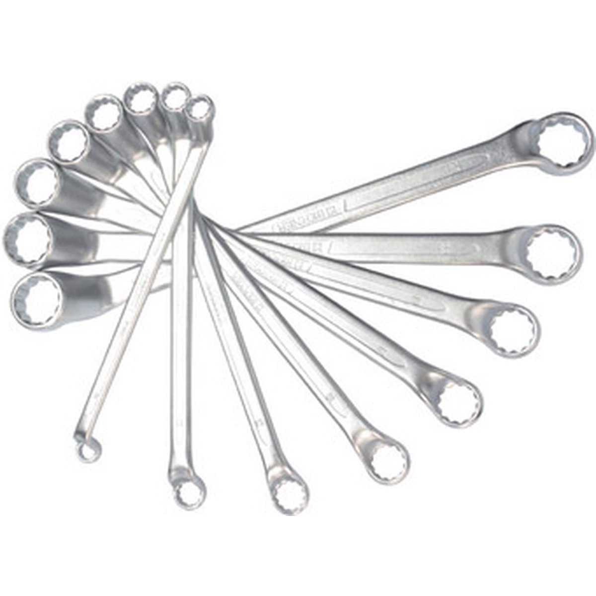 Berner bent ring wrench set 9 pieces 6-23mm
