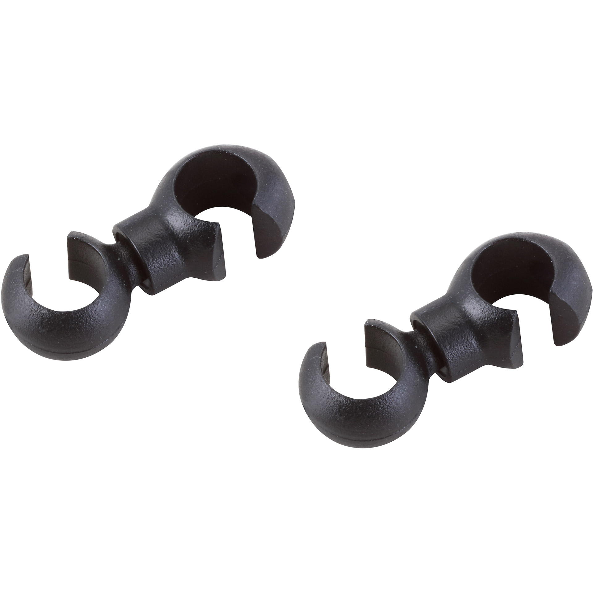 Elvedes rotating hooks 4.3-5mm PVC black (50x) ELV2015141