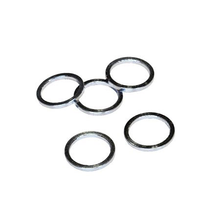 VWP Ball head spacer alu 3mm 1" silver p/5