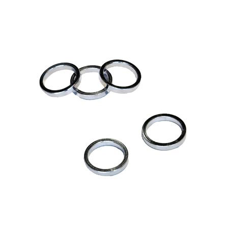 VWP Ball Head Spacer alu 5mm 1" silver p/5