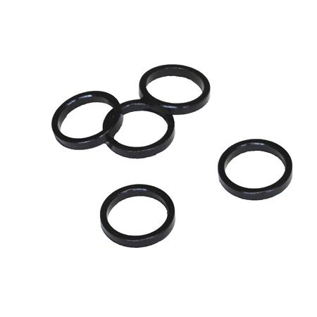 VWP Balhoofdtussenring spacer alu 5mm 1" black p/5