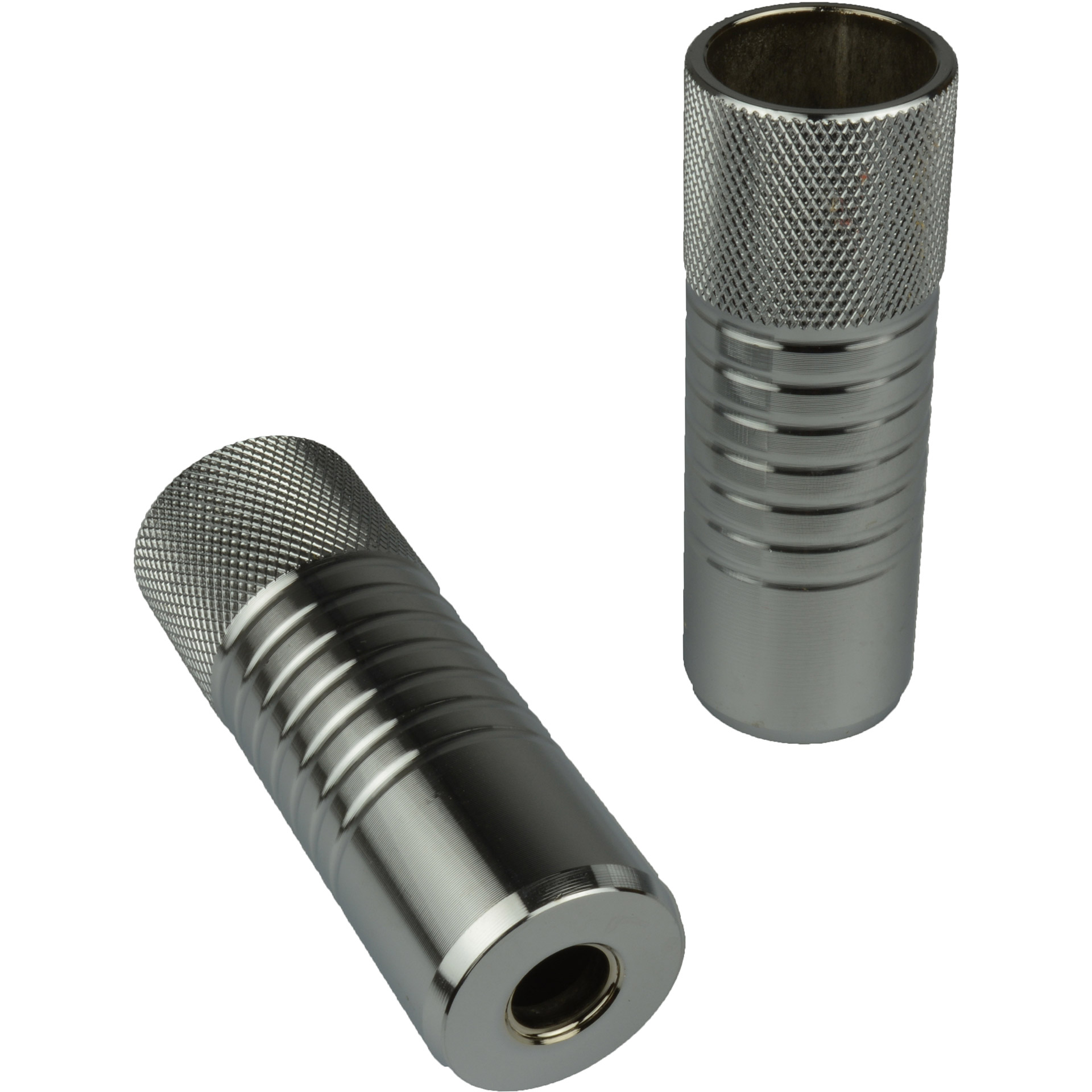 VWP Axle pegs BMX 38mm 10/14mm with thread silver (steps)
