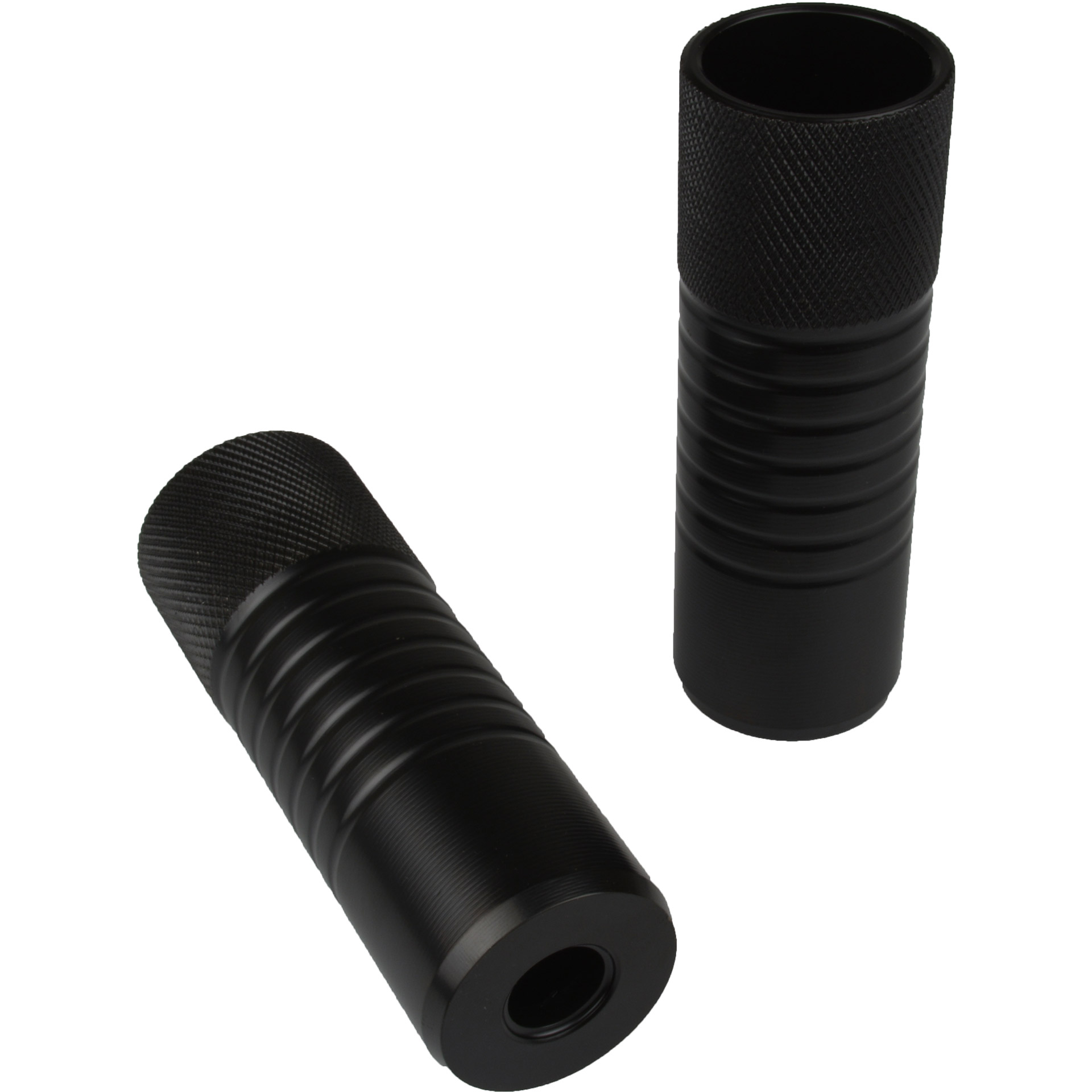 VWP Axle pegs BMX 38mm 10/14mm with thread black (steps)