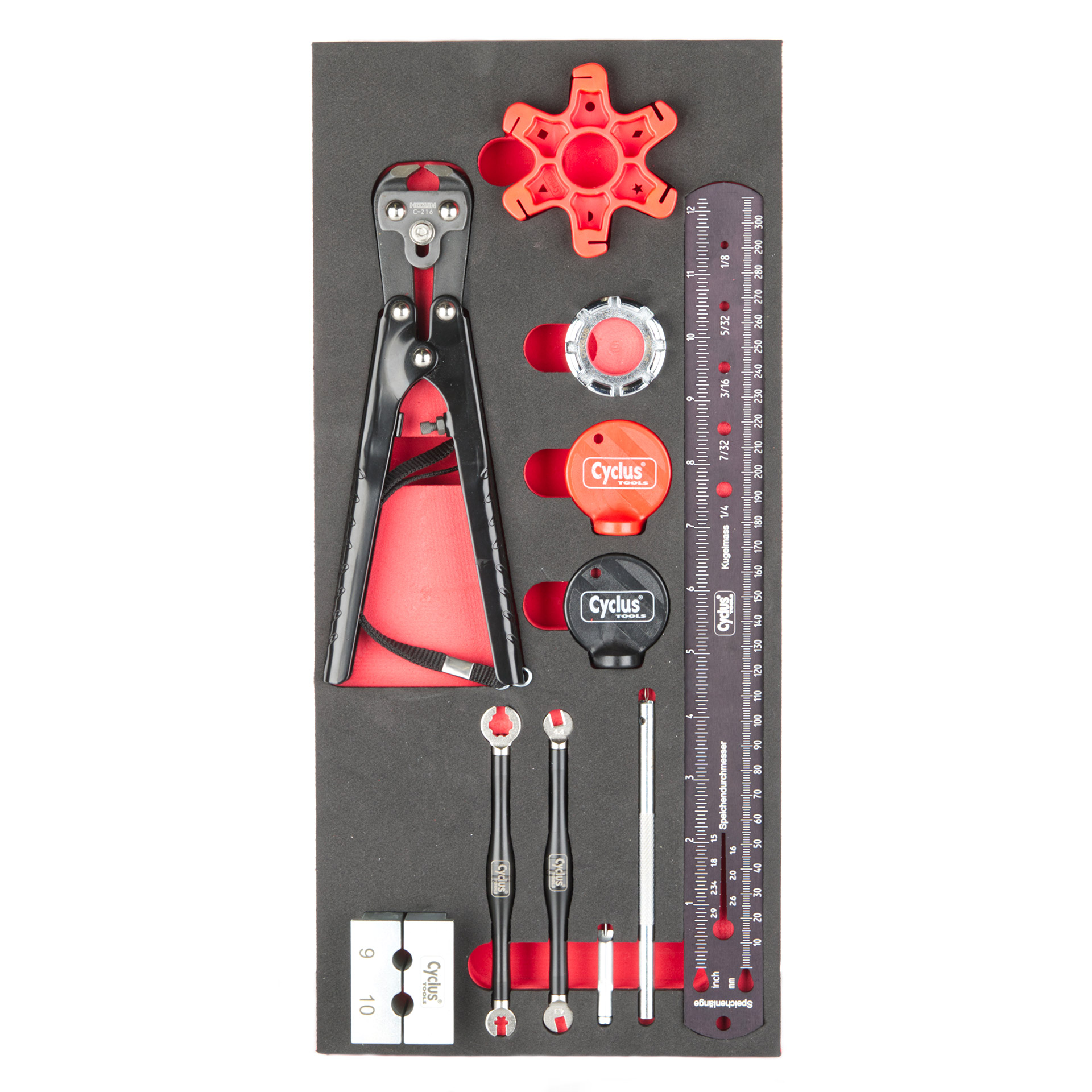 Cyclus foam 3 including spoke tool size S red