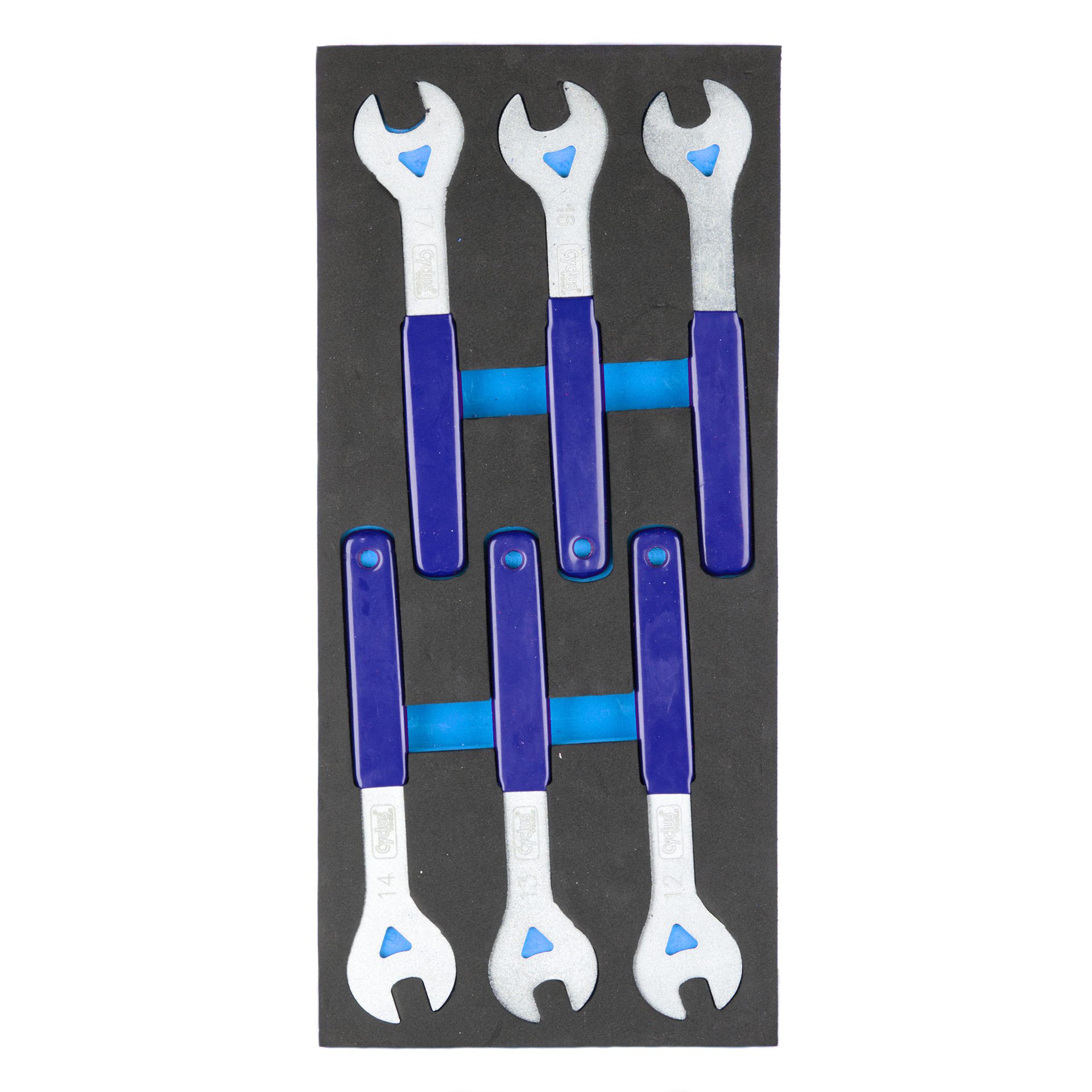 Cyclus foam 5 including cone wrenches size S blue