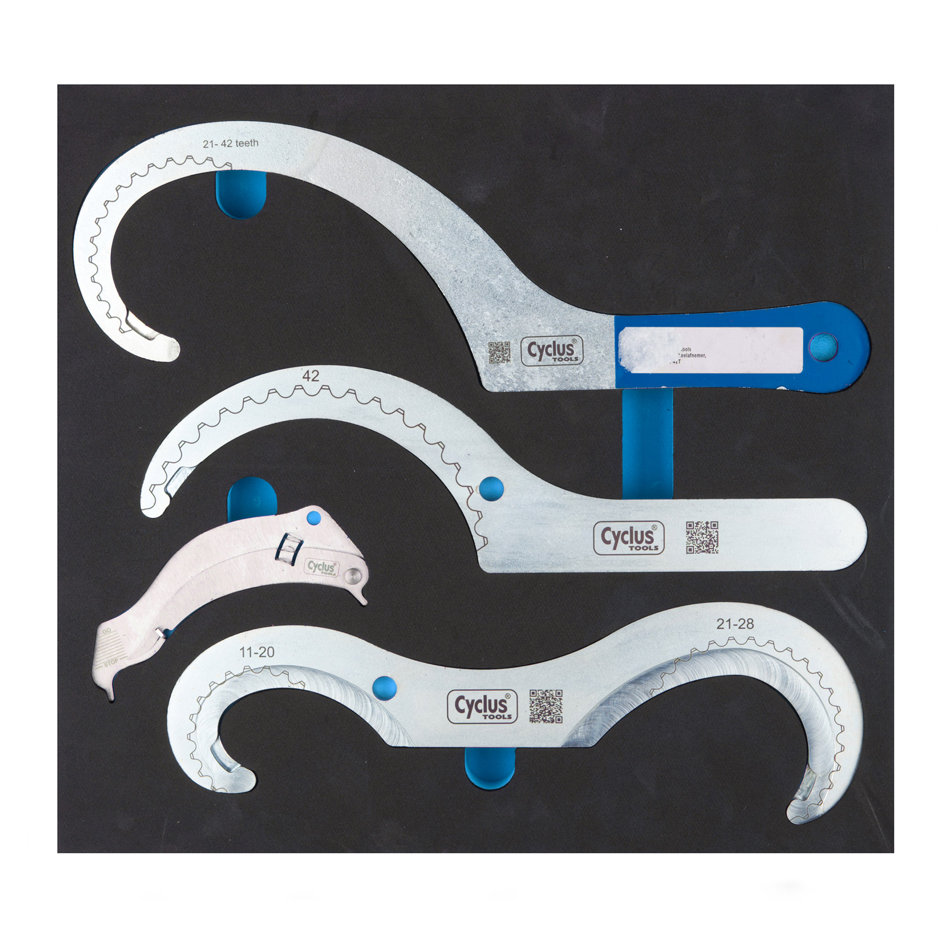Cyclus foam 25 incl. cassette- gear hook size L blue