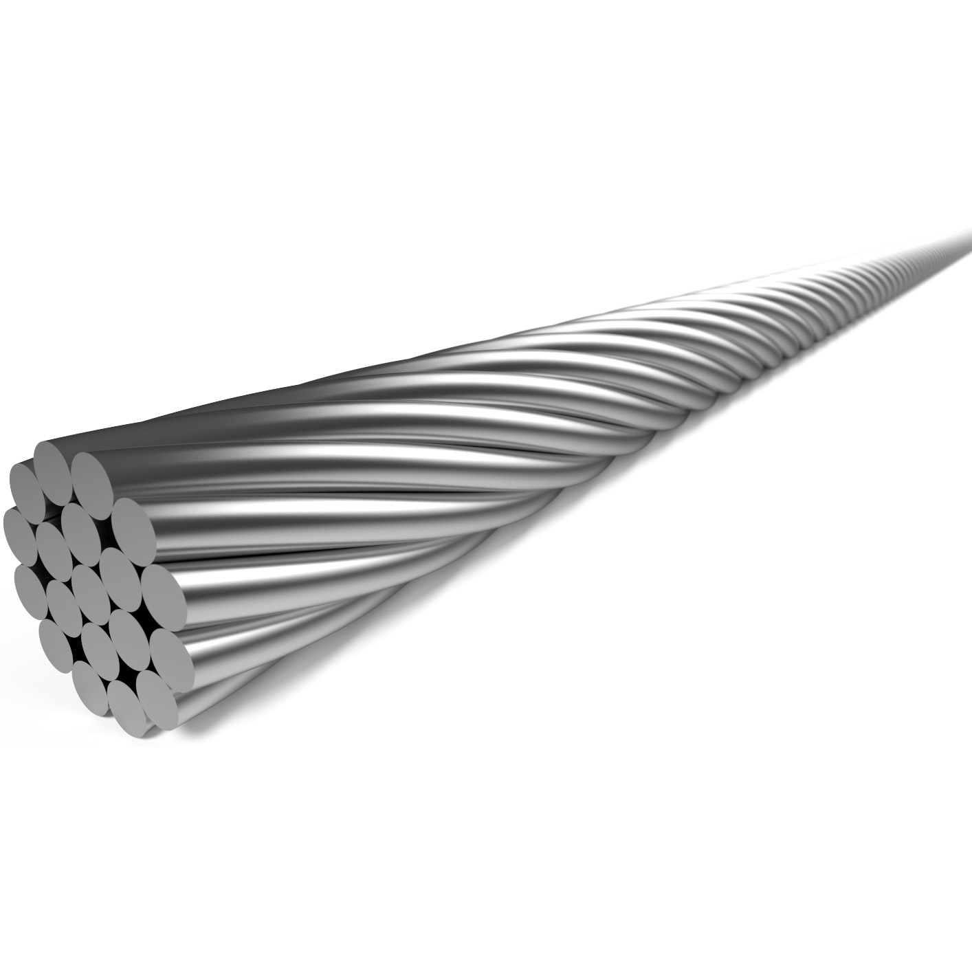 Elvedes inner shift cable ø0.9mm 2500mm No4x4 stainless steel (50pcs)