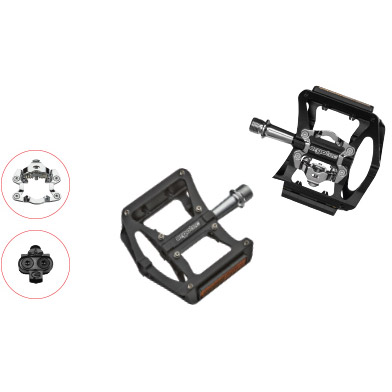 Ergotec pedals EP Superlight 9/16" aluminum black