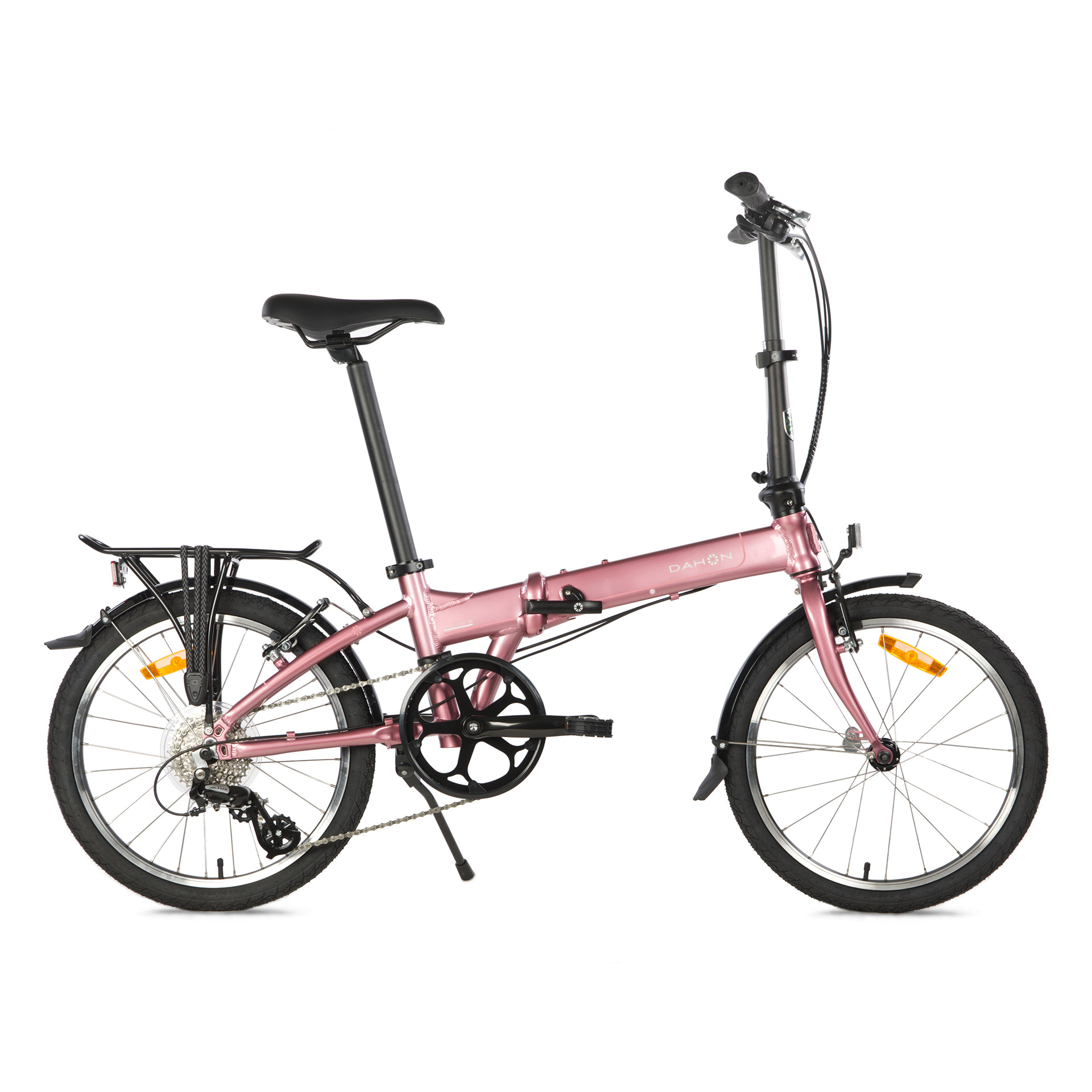 Dahon folding bike Mariner D8 Mauve 20" 8-speed derailleur pink