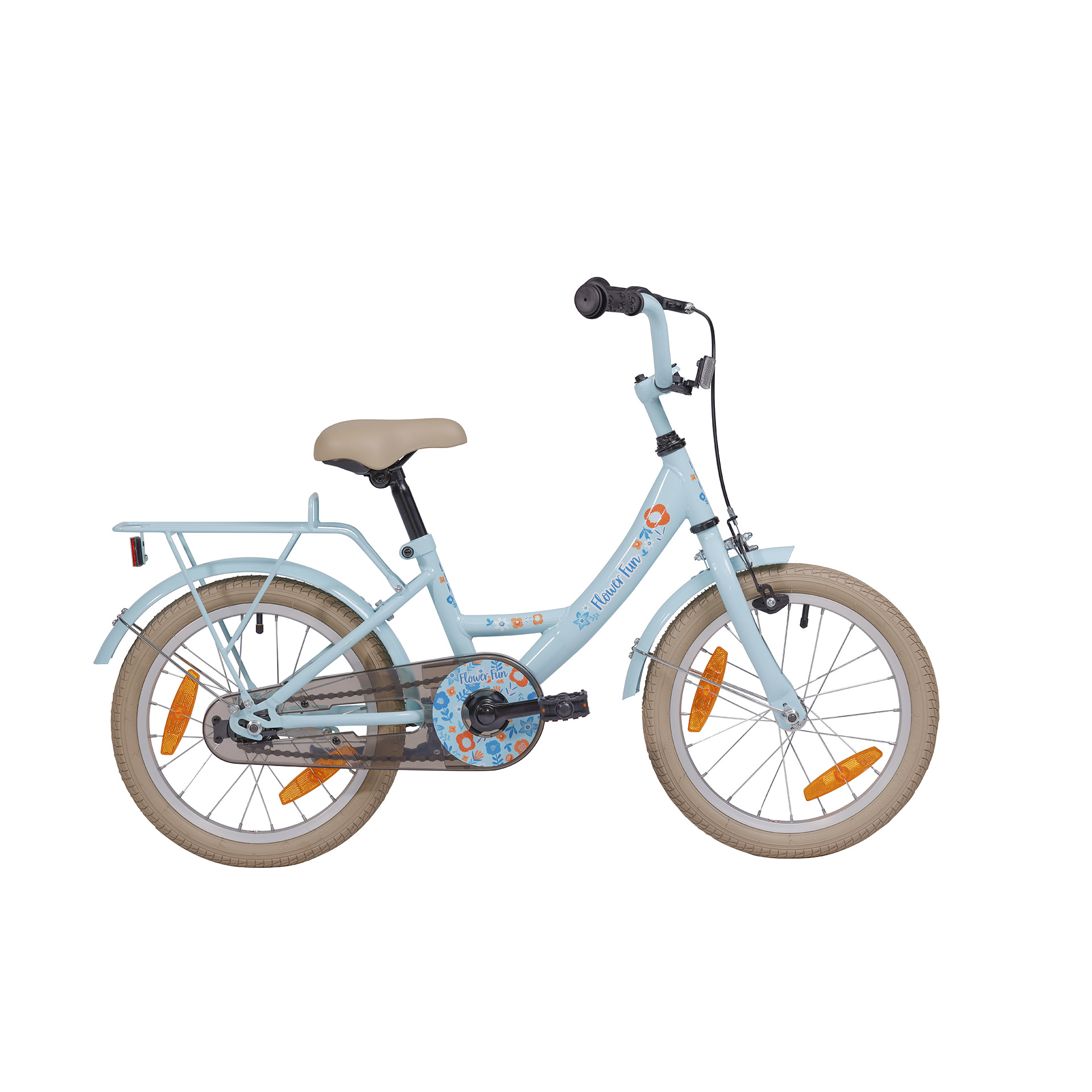 BFN girls' bike Flower Fun 16" coaster brake blue