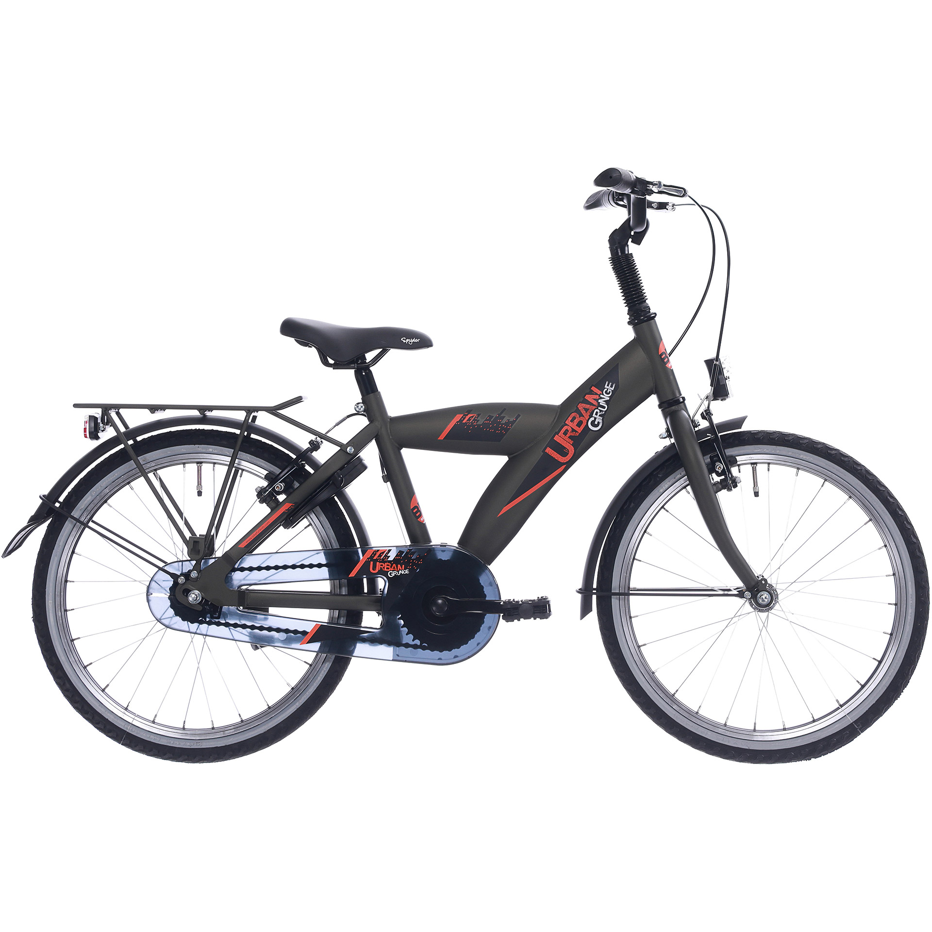 BFN boys' bike Urban 20" coaster brake matte dark green