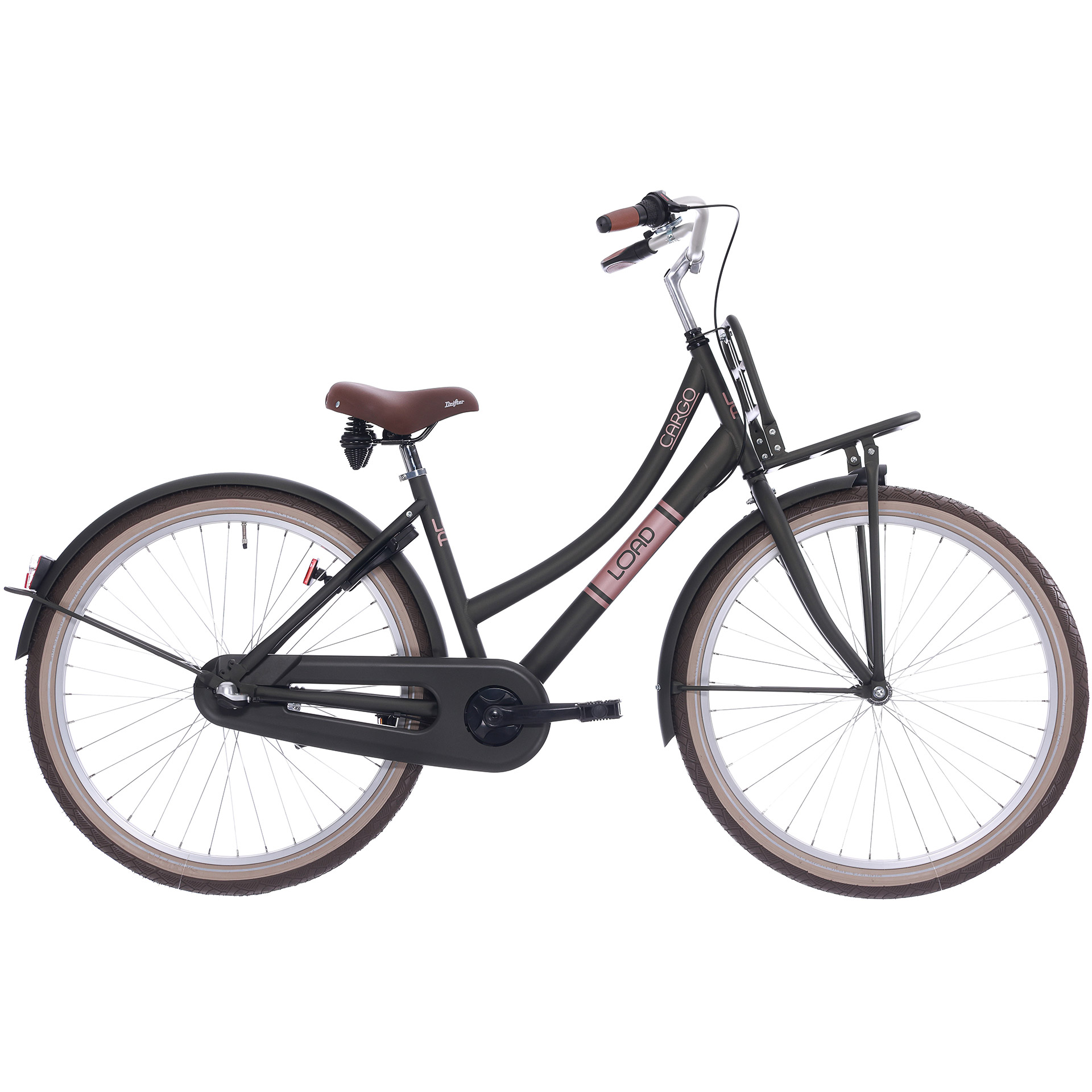BFN girls' bike Load 26" 3-speed hub brake matte dark green