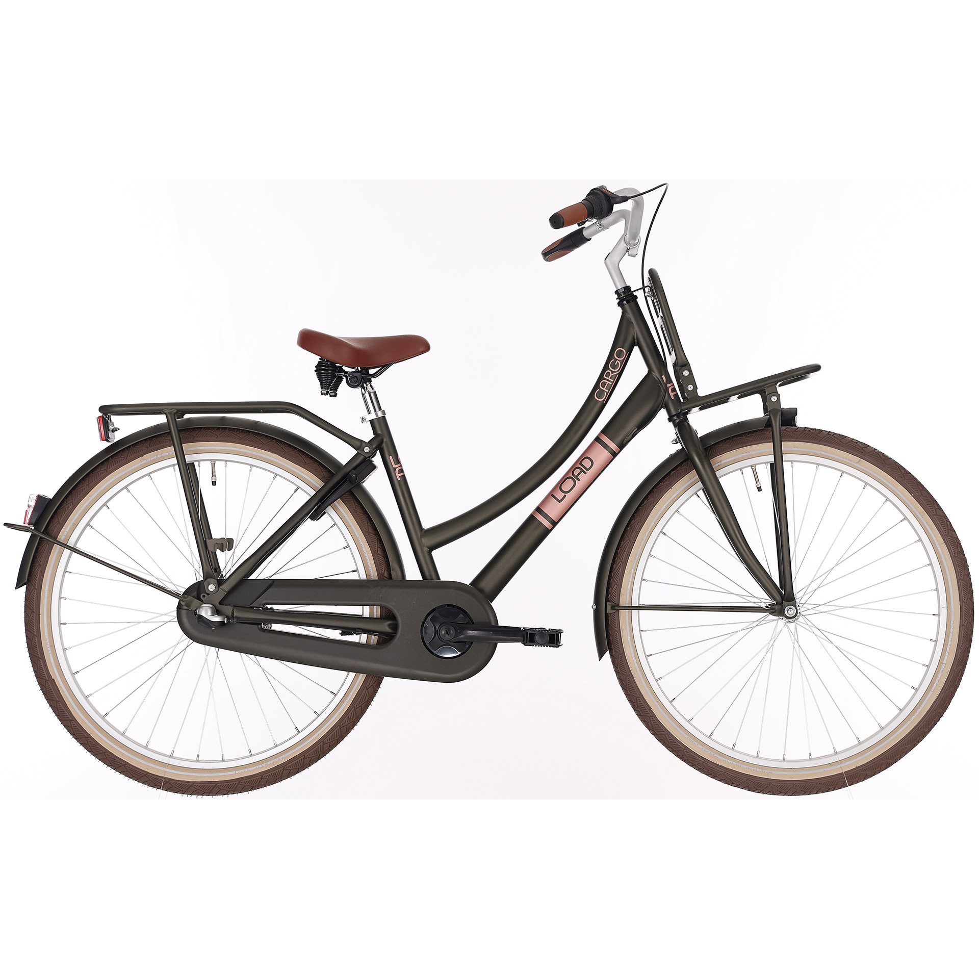 BFN girls' bike Load 26” Elegance 3-speed matte green